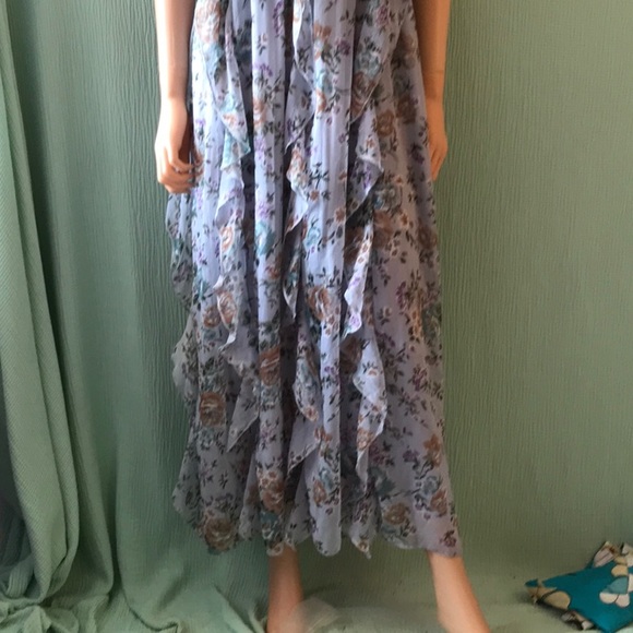 Blue floral strapless, The Pyramid Collection - Picture 2 of 4